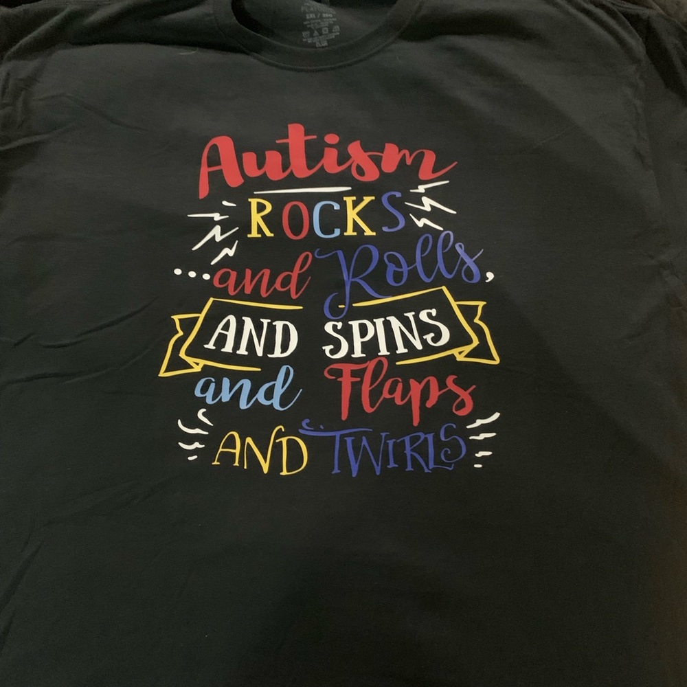 Made2order Autism Awareness Rock & Roll adult size